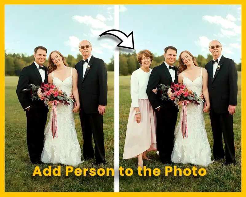 Add deceased loved one to photo Get demo Picsfast