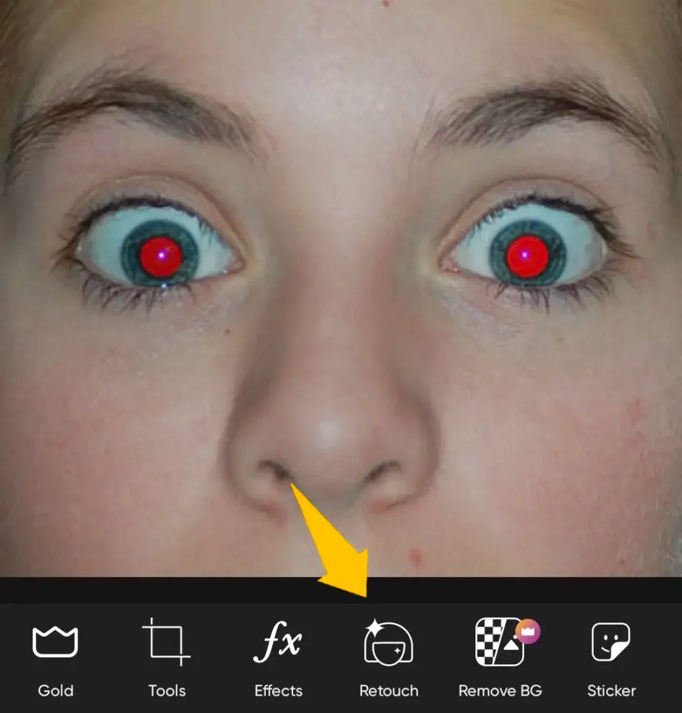 How to Remove Red Eye in Photo Magically for Free Picsfast