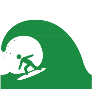 ピクトグラム サーフィン | Ant Foam Design ビッグウェーブ | Human Pictogram 2.0 (無料 人物ピクトグラム素材 2.0)