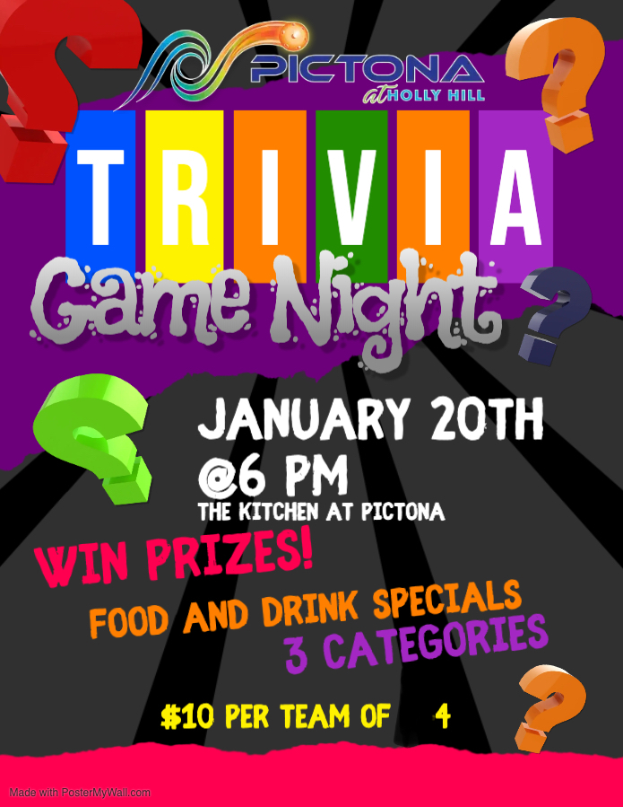 Game Night in The Kitchen at Pictona Pictona