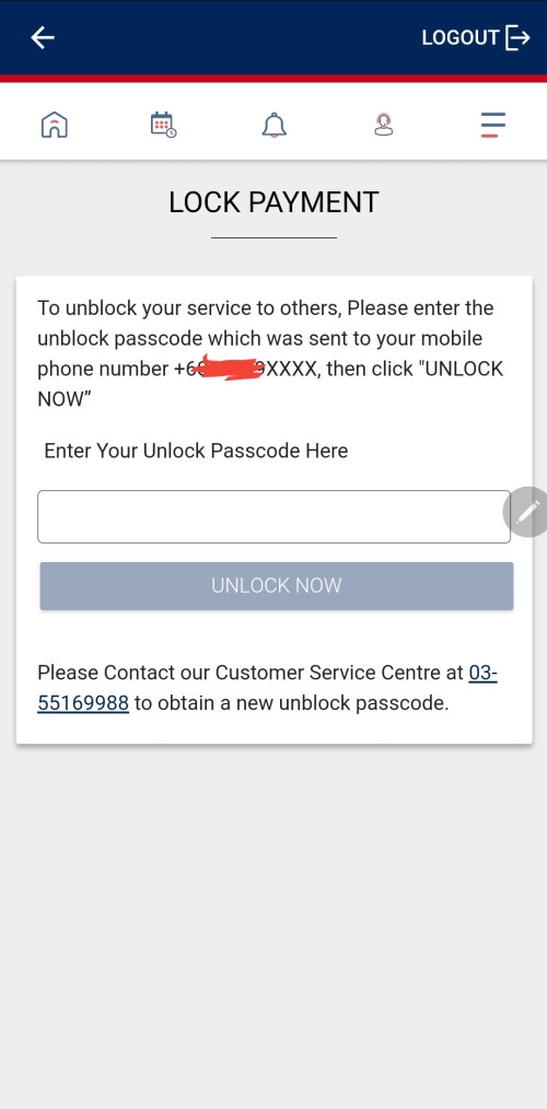 block duitnow/instant transfer