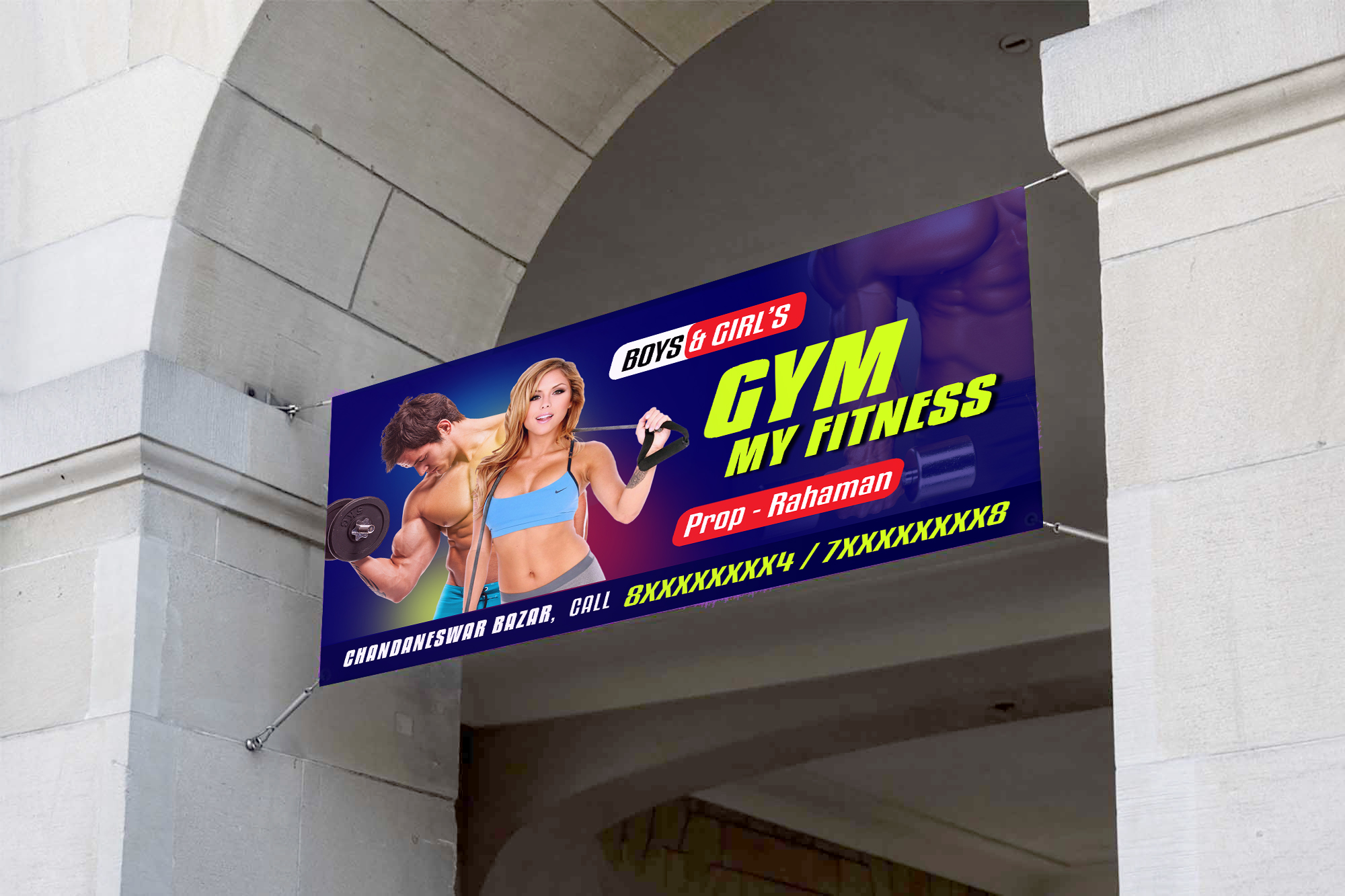 GYM Banner 6x3 PSD File » Picturedensity