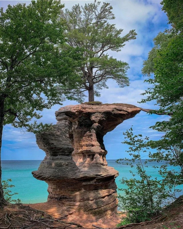 How to Experience the Beauty of Pictured Rocks by Trail Pictured