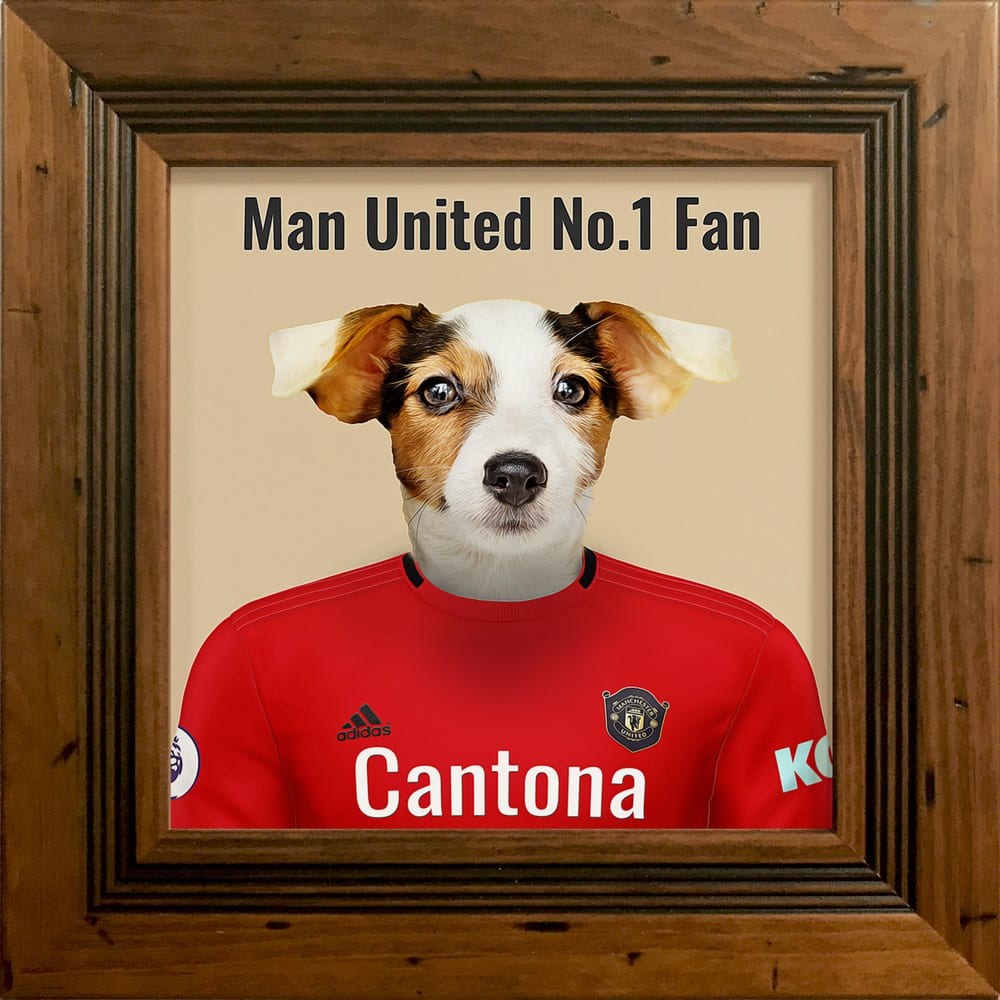 Man United pet portrait Your Pet, Your Words Picture Parcel