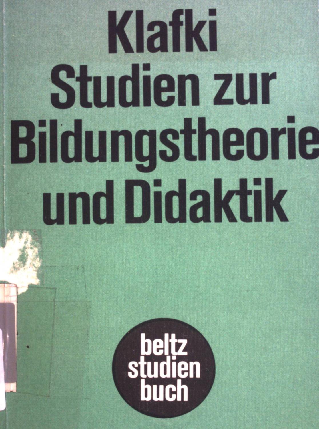 WOLFGANG KLAFKI ZVAB