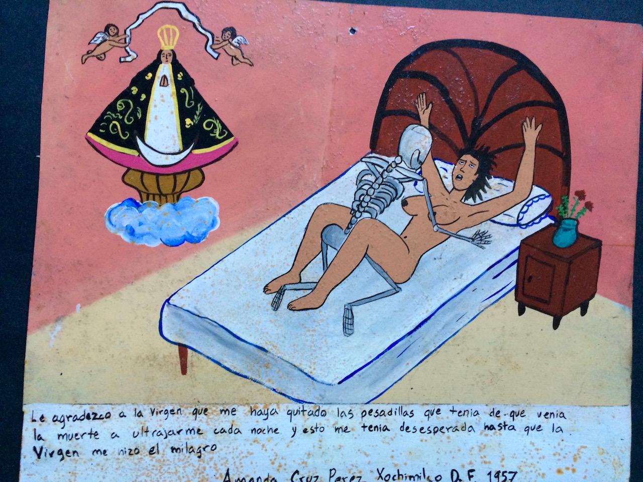 Ex voto] Le agradezco a la Virgen que me haya quitado las pesadillas