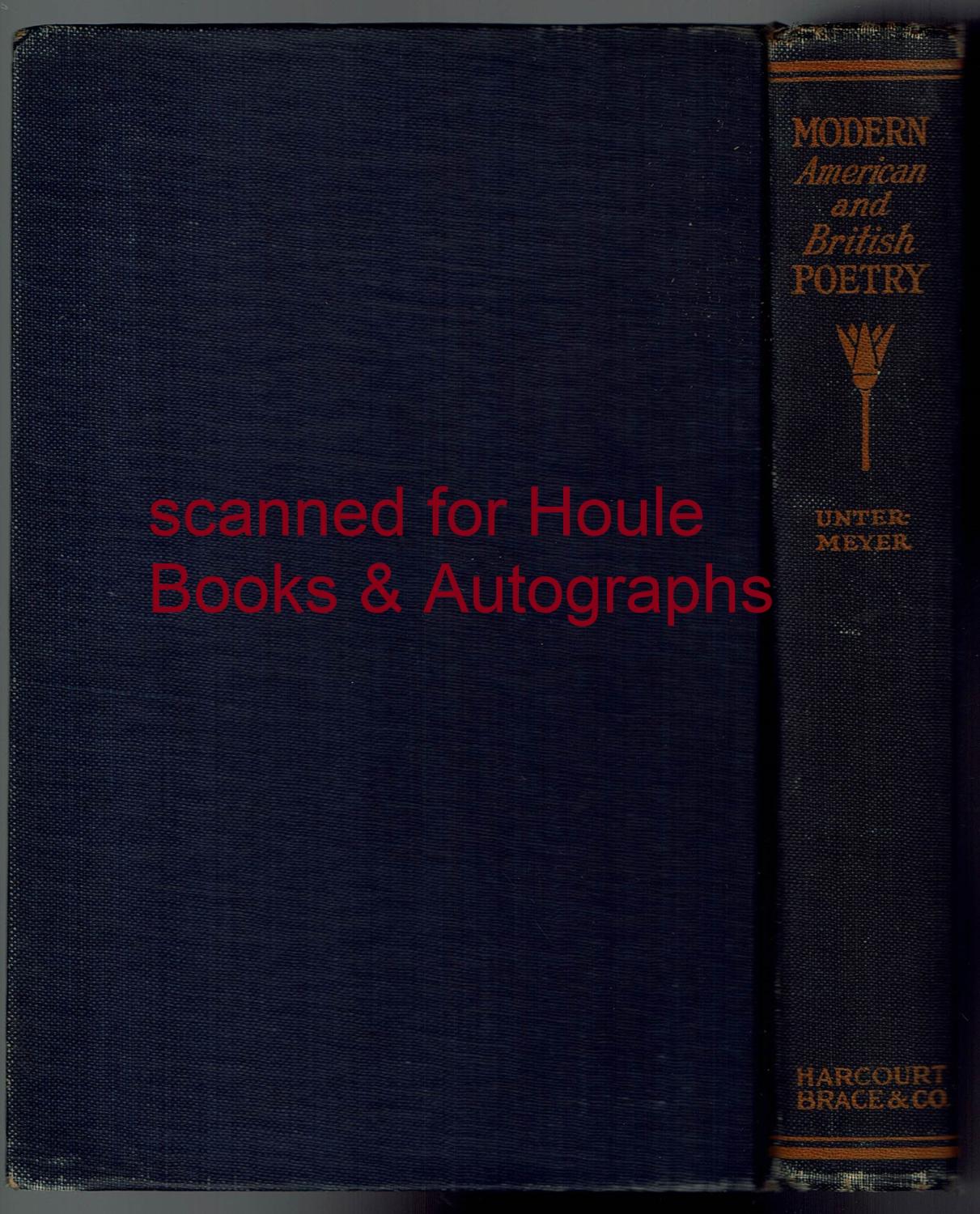 Modern British Poetry A Critical Anthology by UNTERMEYER, Louis