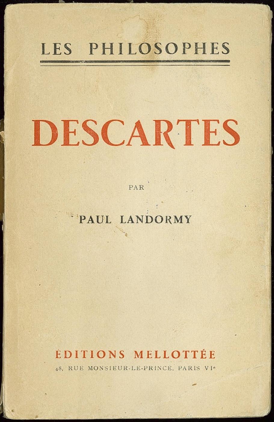 DESCARTES, coll. Les philosophes by LANDORMY (Paul) (1949) La