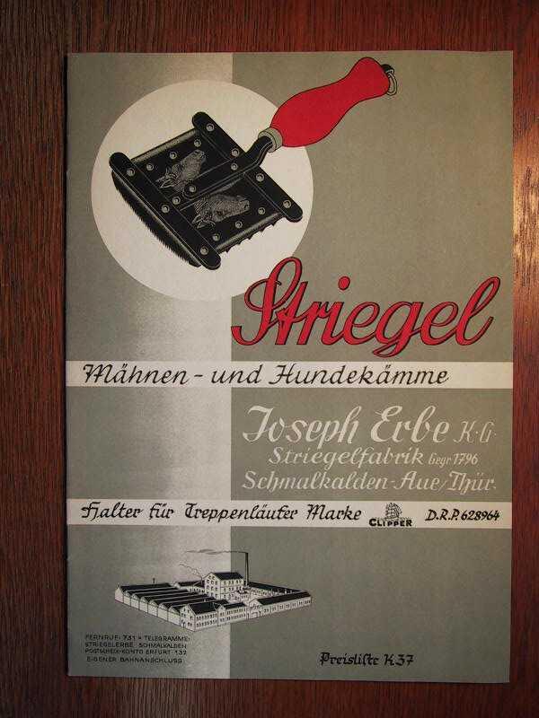 joseph erbe striegelfabrik schmalkalden aue hrsg ZVAB