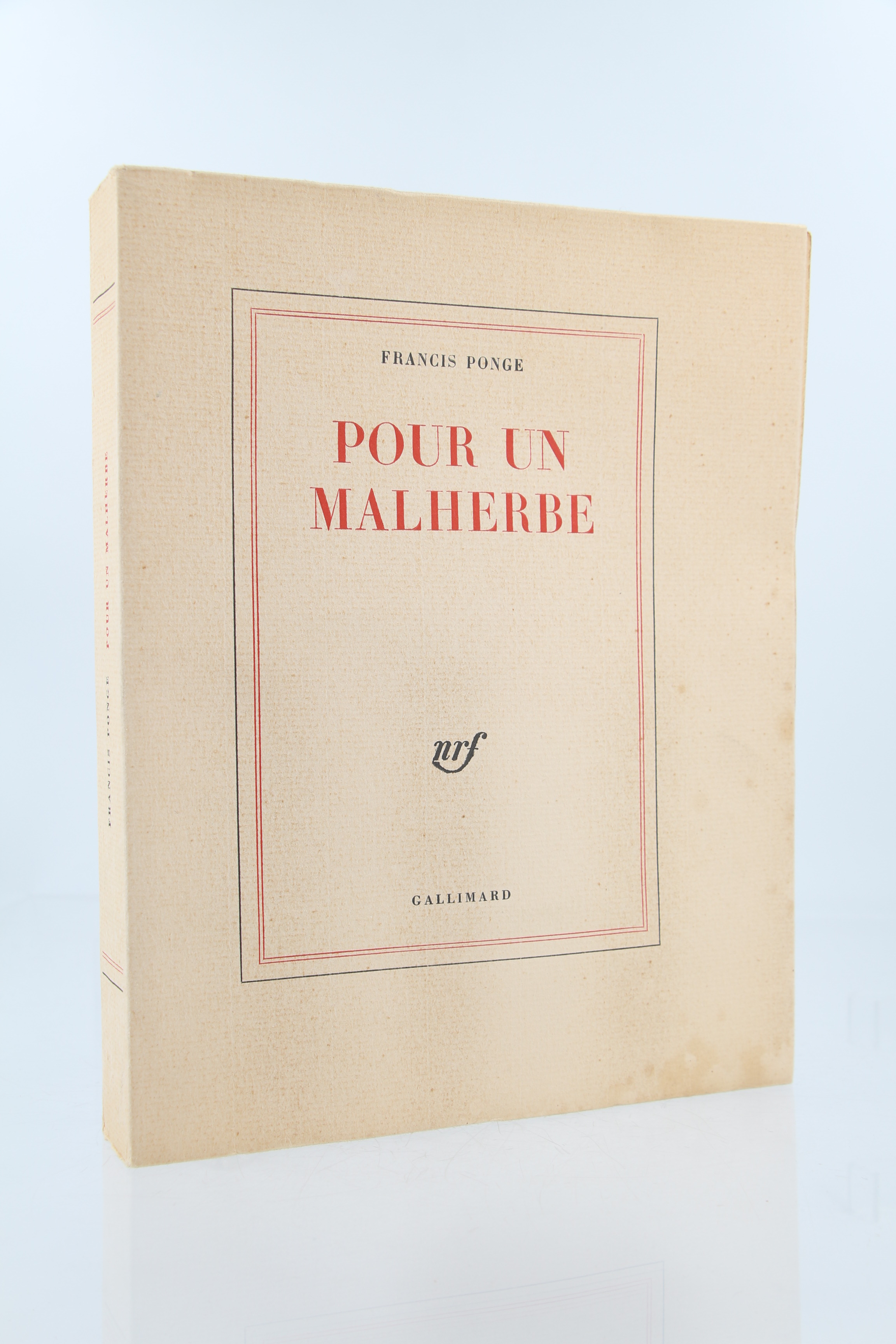 Pour un Malherbe by PONGE Francis couverture souple (1965) Librairie