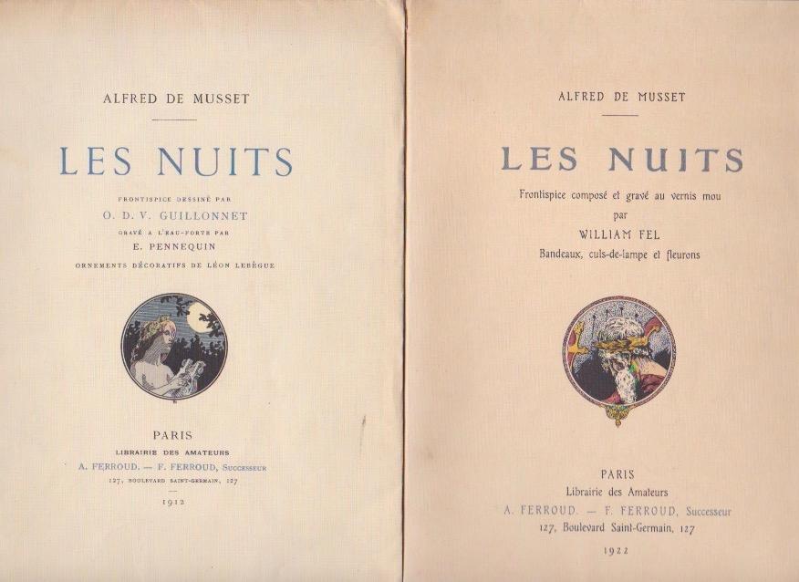 Les nuits * by MUSSET Alfred de (1922) OH 7e CIEL