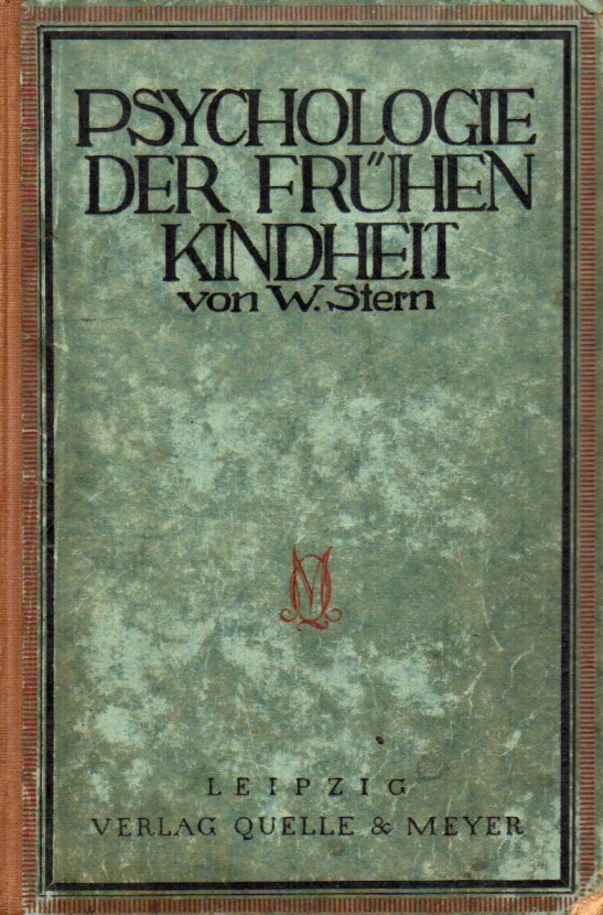 psychologie der fruehen kindheit von william stern ZVAB