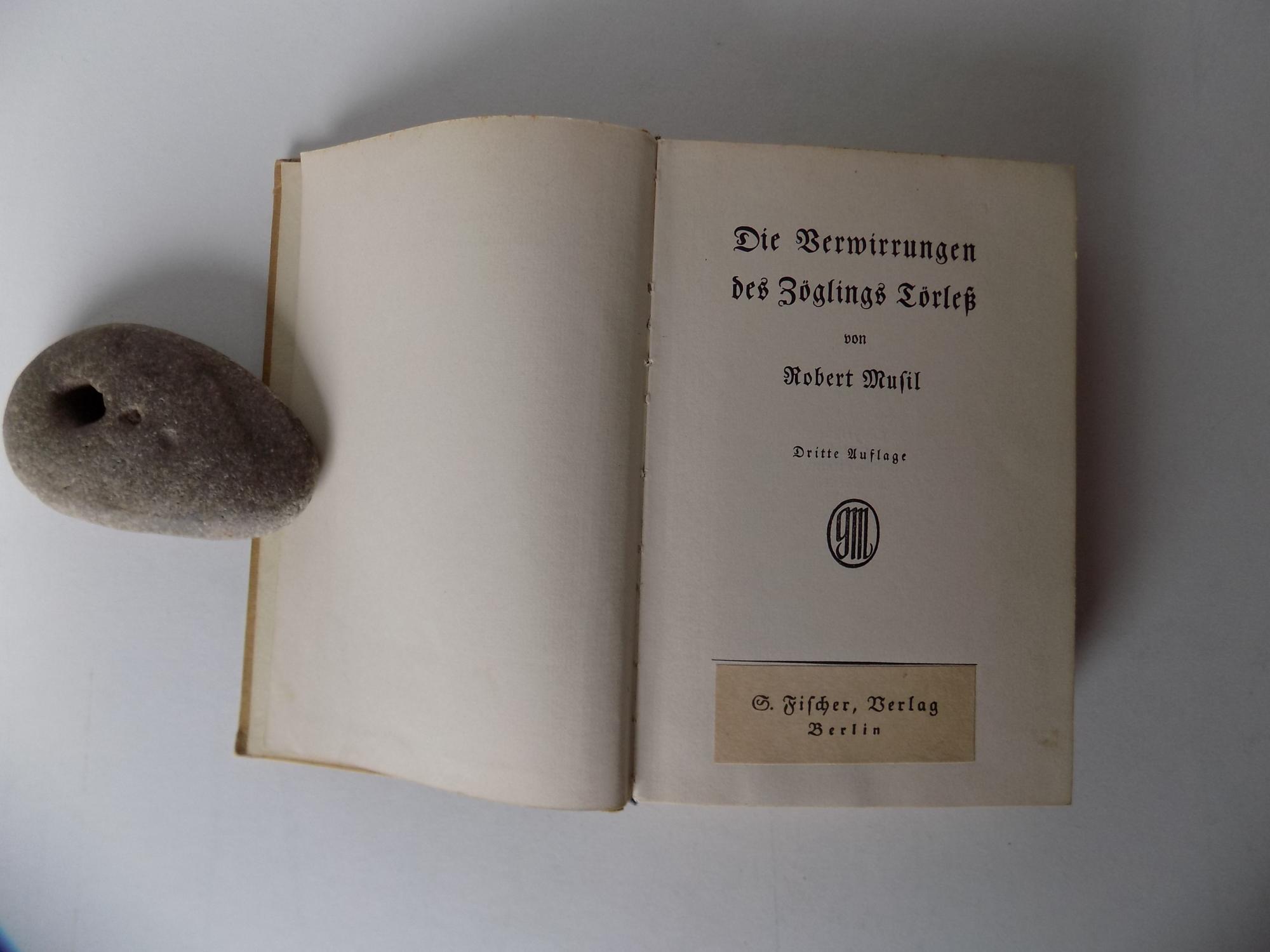 Die Verwirrungen des Zöglings Törleß. 3. Auflage. by Musil, Robert Gut