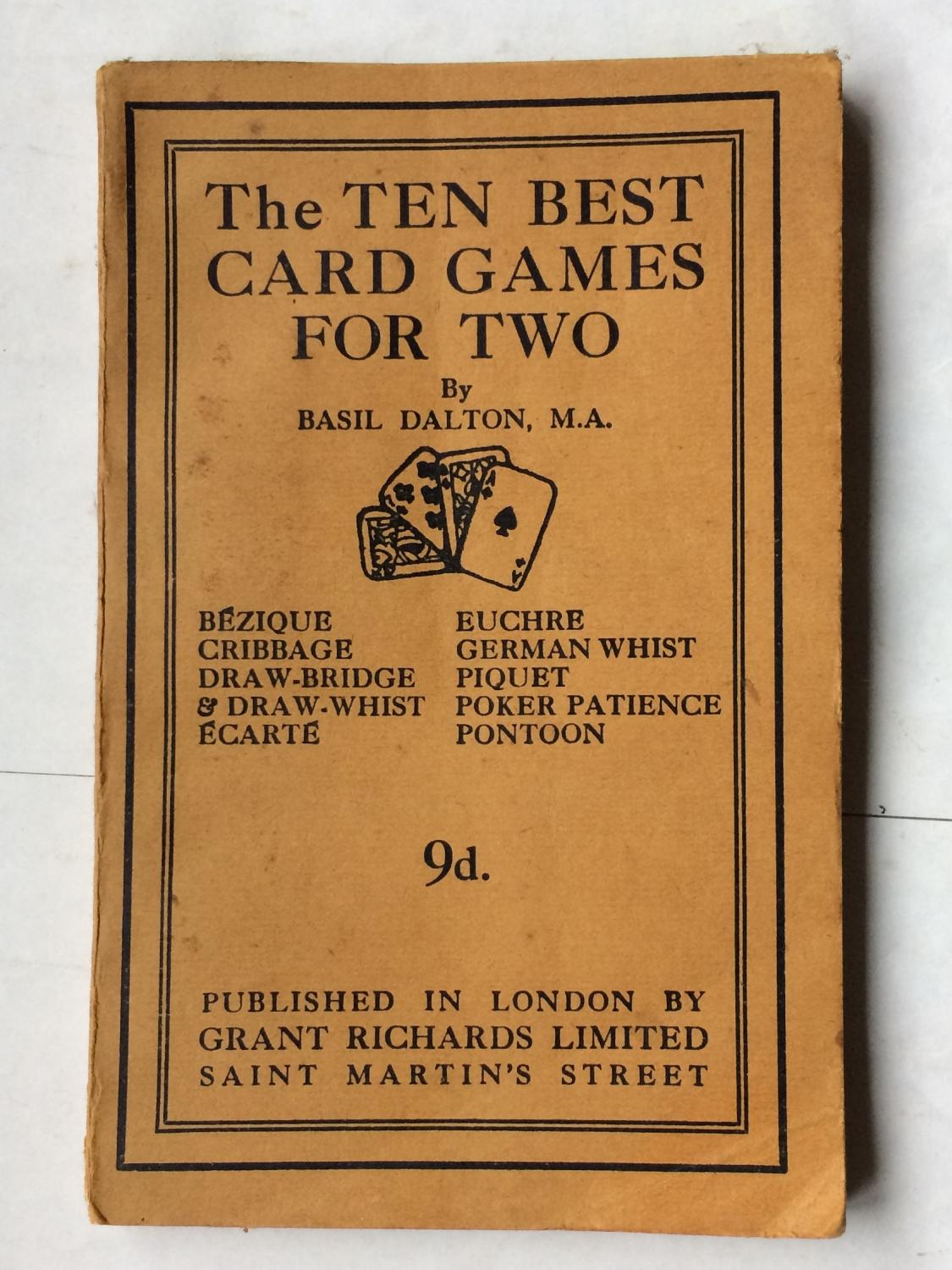 The Ten Best Card Games For Two by Dalton, Basil Very Good Soft cover