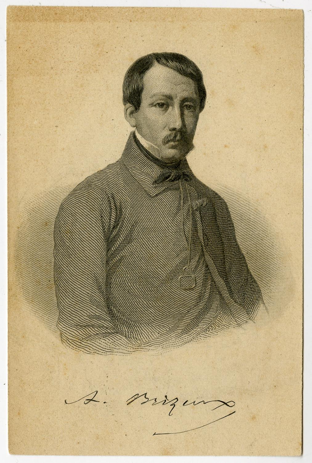 Antique PrintAUGUSTE BRIZEUXPOETBRITTANYAnonymousca. 1850 Art