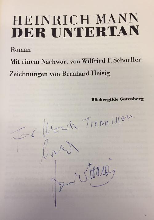 der untertan mit von heinrich mann ZVAB