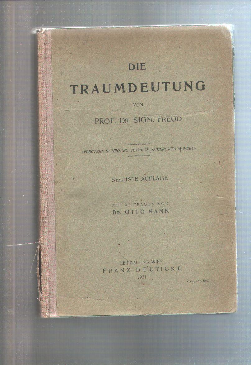 die traumdeutung mit von freud ZVAB