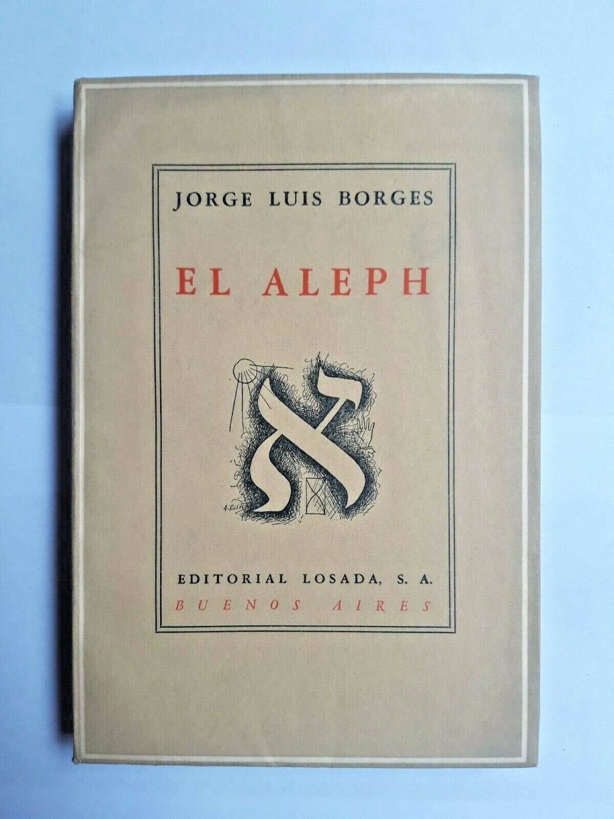 El Aleph. by Luis Excelente Encuadernación de tapa