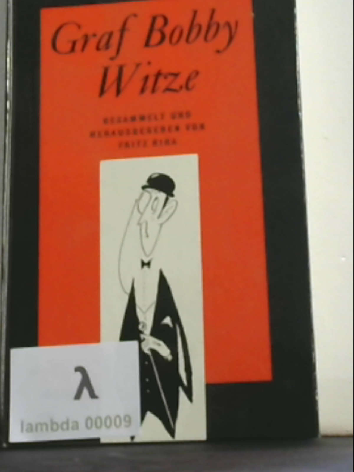 Graf Bobby Witze by Fritz, Riha, Sehr gut Pappbilderbuch (1963