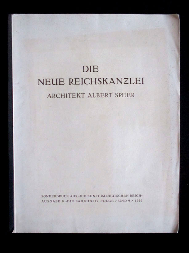 albert speer die neue reichskanzlei ZVAB