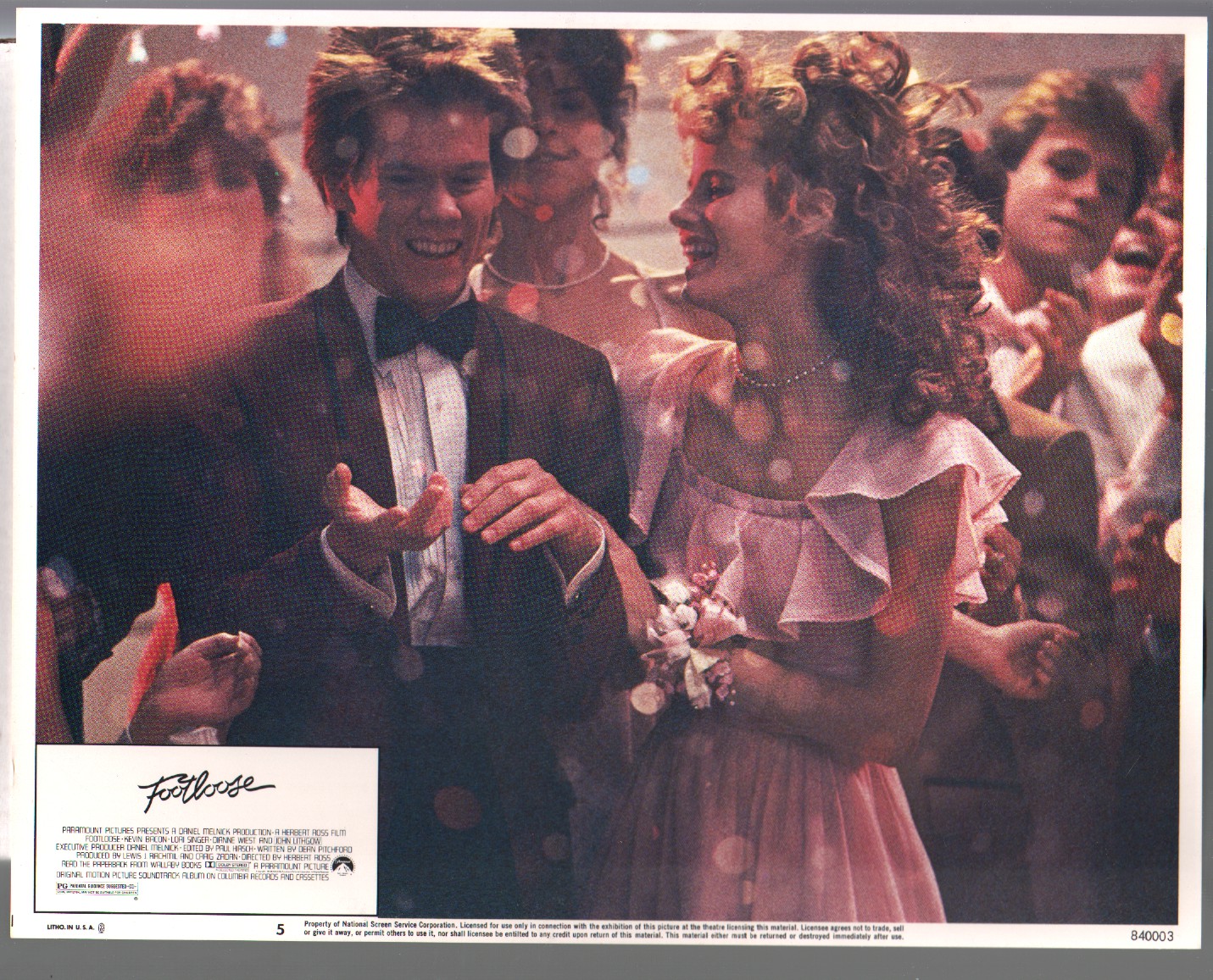 Footloose 1984 Outfits Kevin Bacon And Kyra Sedgwick Dance In Twin