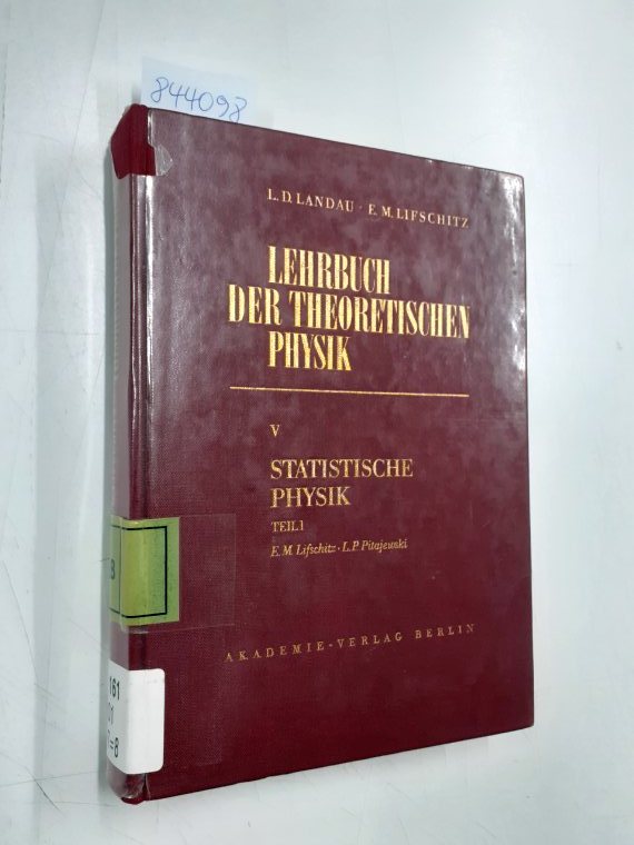 lehrbuch der theoretischen physik von landau lifschitz ZVAB