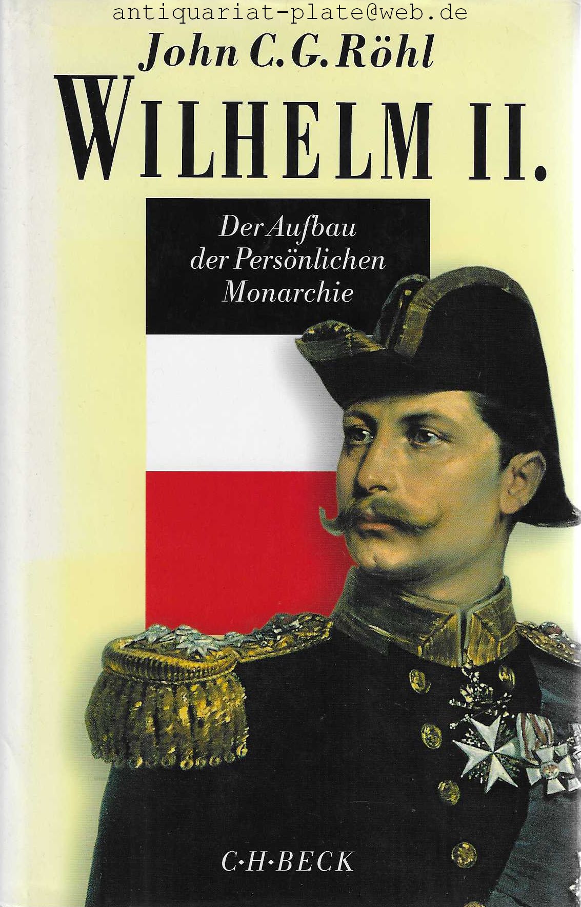 wilhelm ii die jugend des kaisers von john c g roehl ZVAB