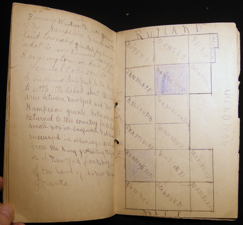 1911 Vermont By Catherine Vickery with Original Floral Watercolor Cover