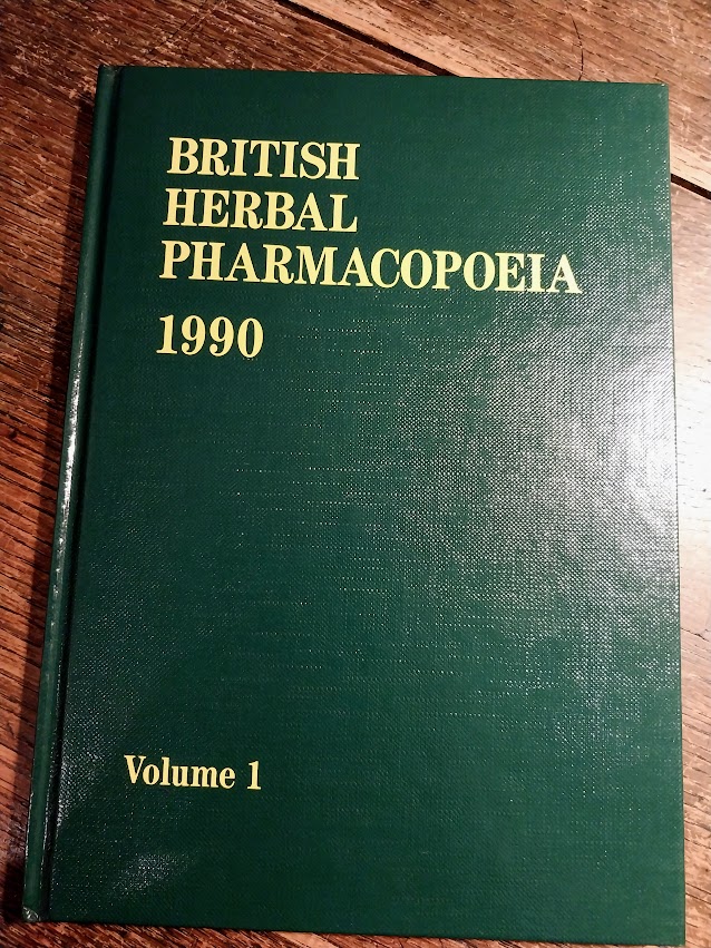 British Herbal Pharmacopoeia 1990, Volume 1 Fine Hardcover (1990) 1st Edition Johnston's