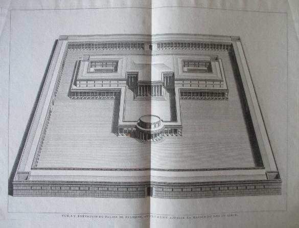 Altes Testament Die Tempelanlage Salomons Aus Der Vogelperspektive Prachtvoller Doppelblattgrosser Anonymer Kupferstich Ohne Nahere Angaben 30 X 41 Cm Ca 1780 Von Judentum 0 Kunst Nbsp Nbsp Grafik Nbsp Nbsp Poster Antiquariat Michael
