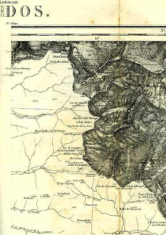 Carte Etat Major 1900 CARTE D'ETAT MAJOR, N° 250251, URDOS LUZ by COLLECTIF (1900) Map