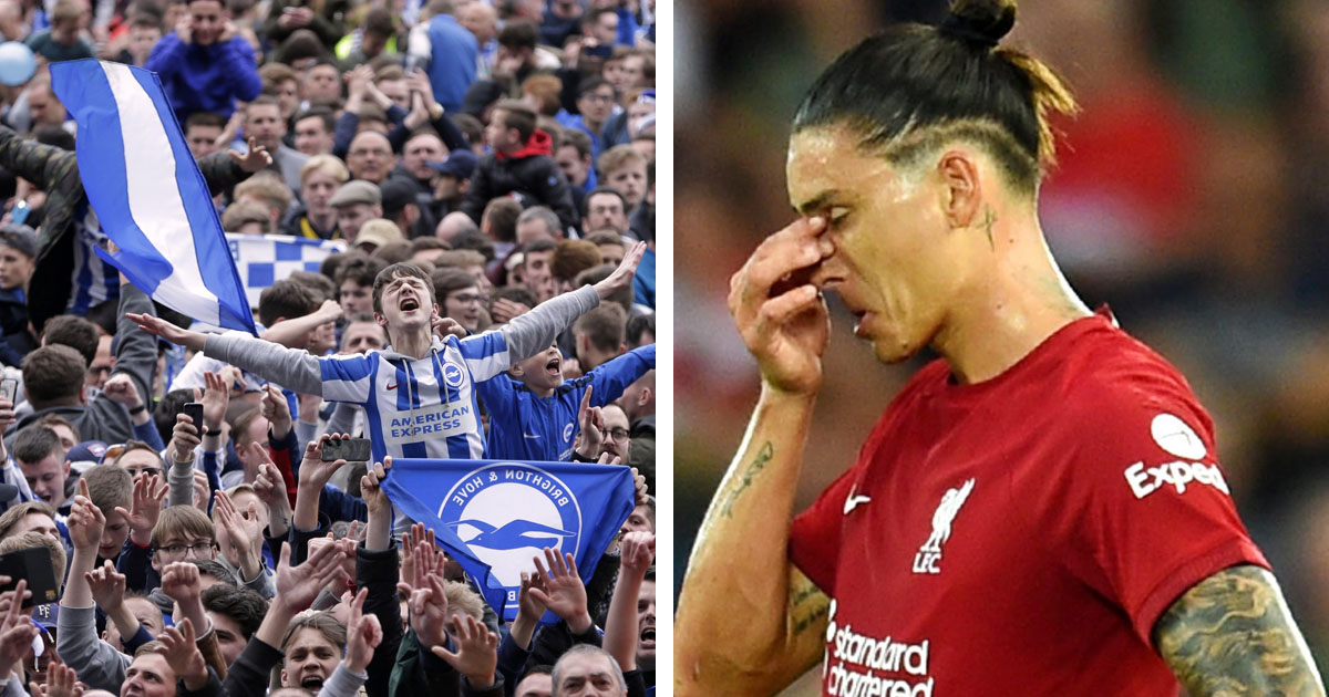 Brighton fans brutally troll Nunez with disrespectful chant in
