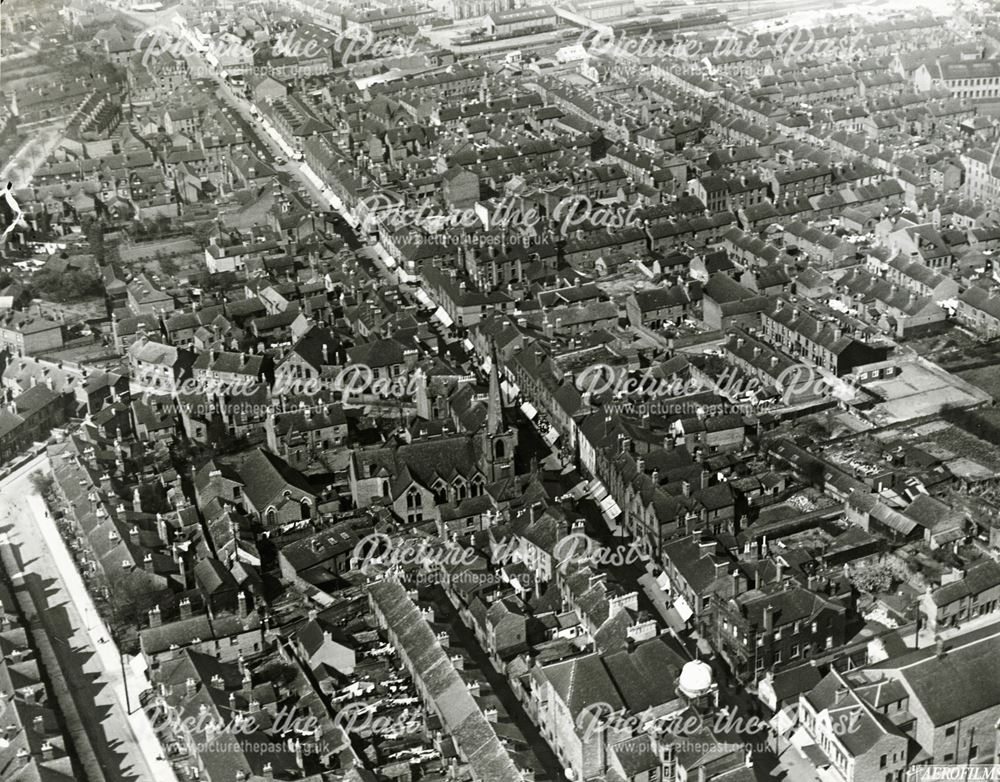Aerial View Looking NorthEast, Bath Street, Ilkeston, 1928