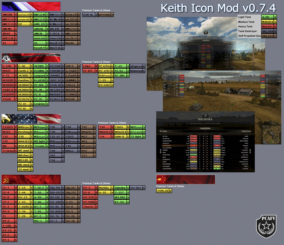 Keith Icon Mod v0.7.4 World of Tanks Mods & Addons World of Tanks