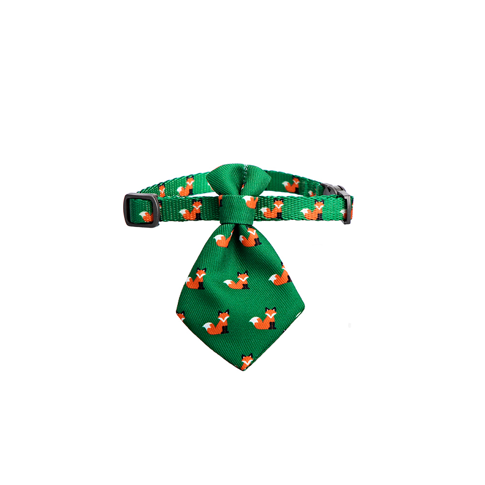 Pet Necktie Collar Green Folks Pet Accessory Pidan Au