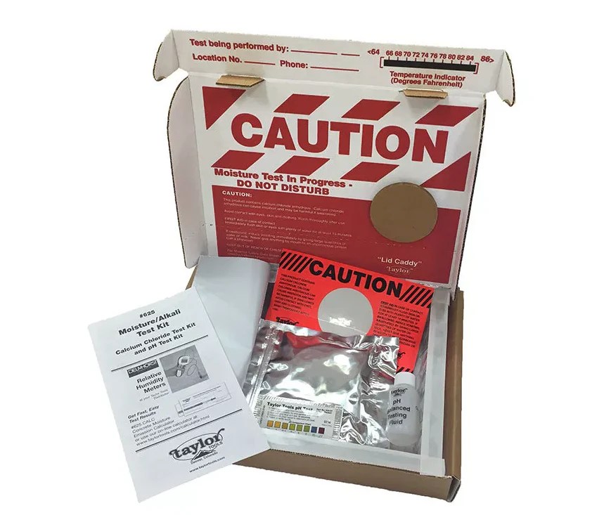 Calcium Chloride Moisture Test Kit PID Floors Hardwood Floors