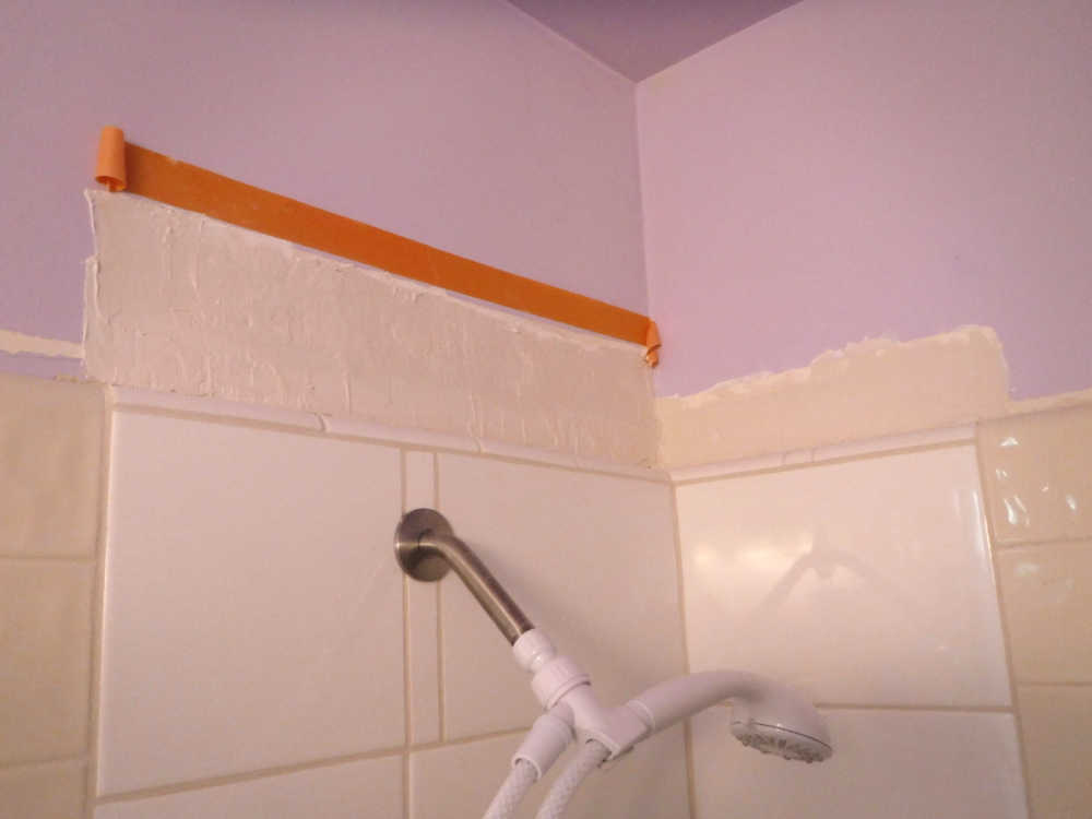 Finishing touches on tile repair Small Projects