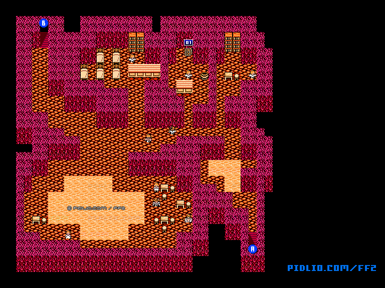 FC版FF2 リバイアサンのマップ ／ FF2攻略・全マップ完備 ／ リメイク版ソウル・オブ・リバース対応