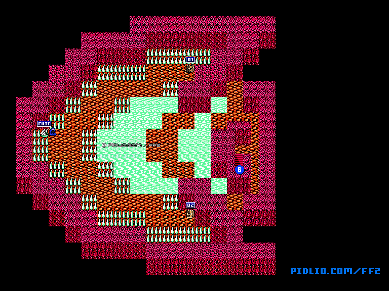 FC版FF2 リバイアサンのマップ ／ FF2攻略・全マップ完備 ／ リメイク版ソウル・オブ・リバース対応