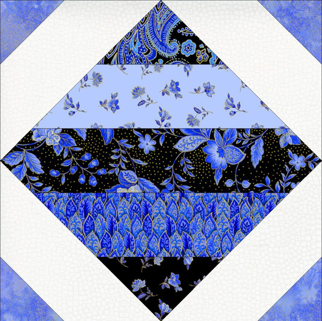 Free quilt pattern using 2.5" fabric strips Pieced Brain