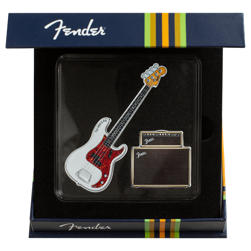 2023 Solomon Islands Fender Dynamic Duos PBass & Bassman Amp 2 x 1 oz