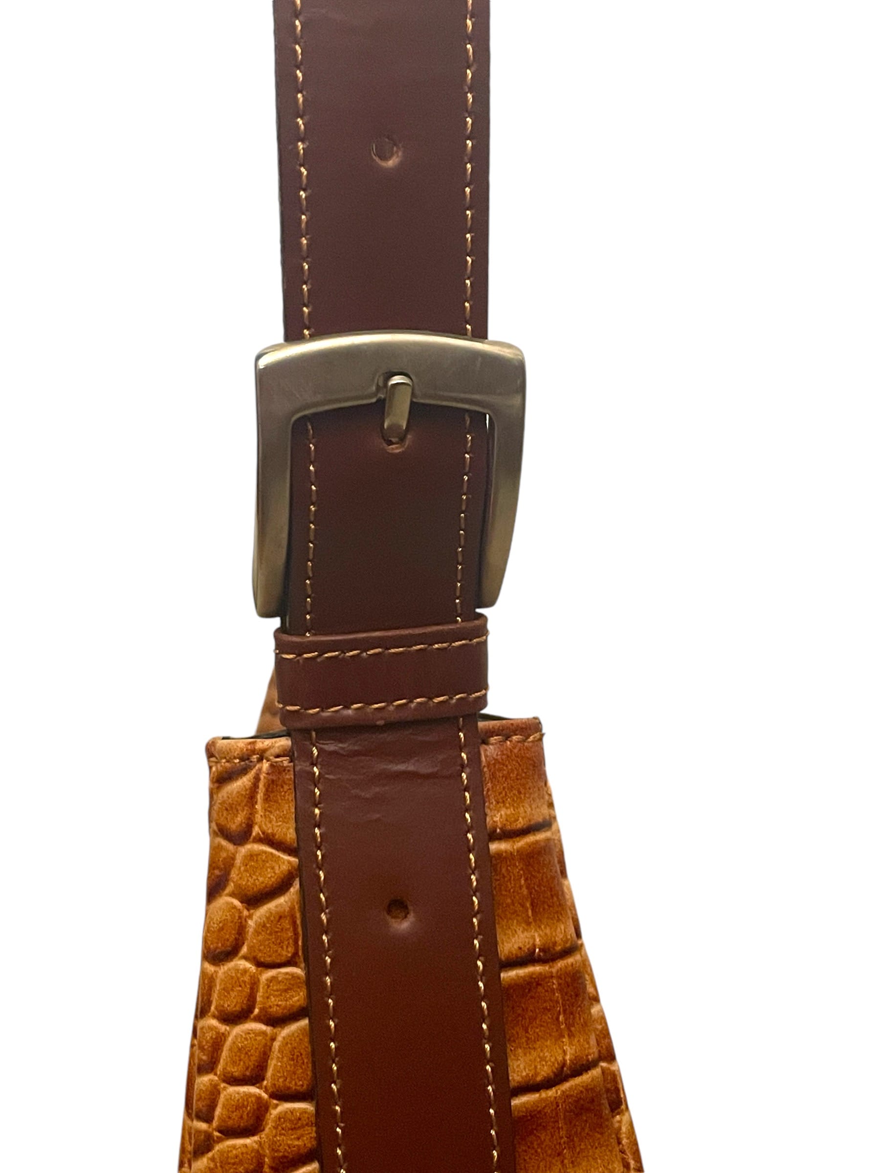 Genuine Argentinian Cowhide Leather with Croc Embossed Imprinted