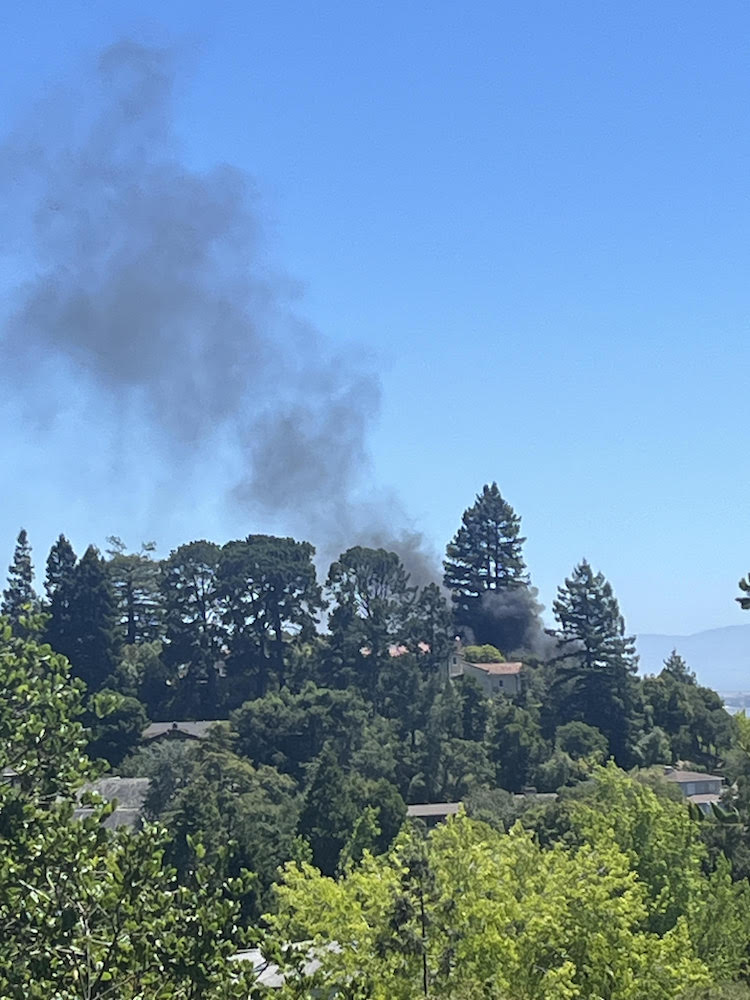 Piedmont Fire Department responds to car fire on Selborne Piedmont Exedra