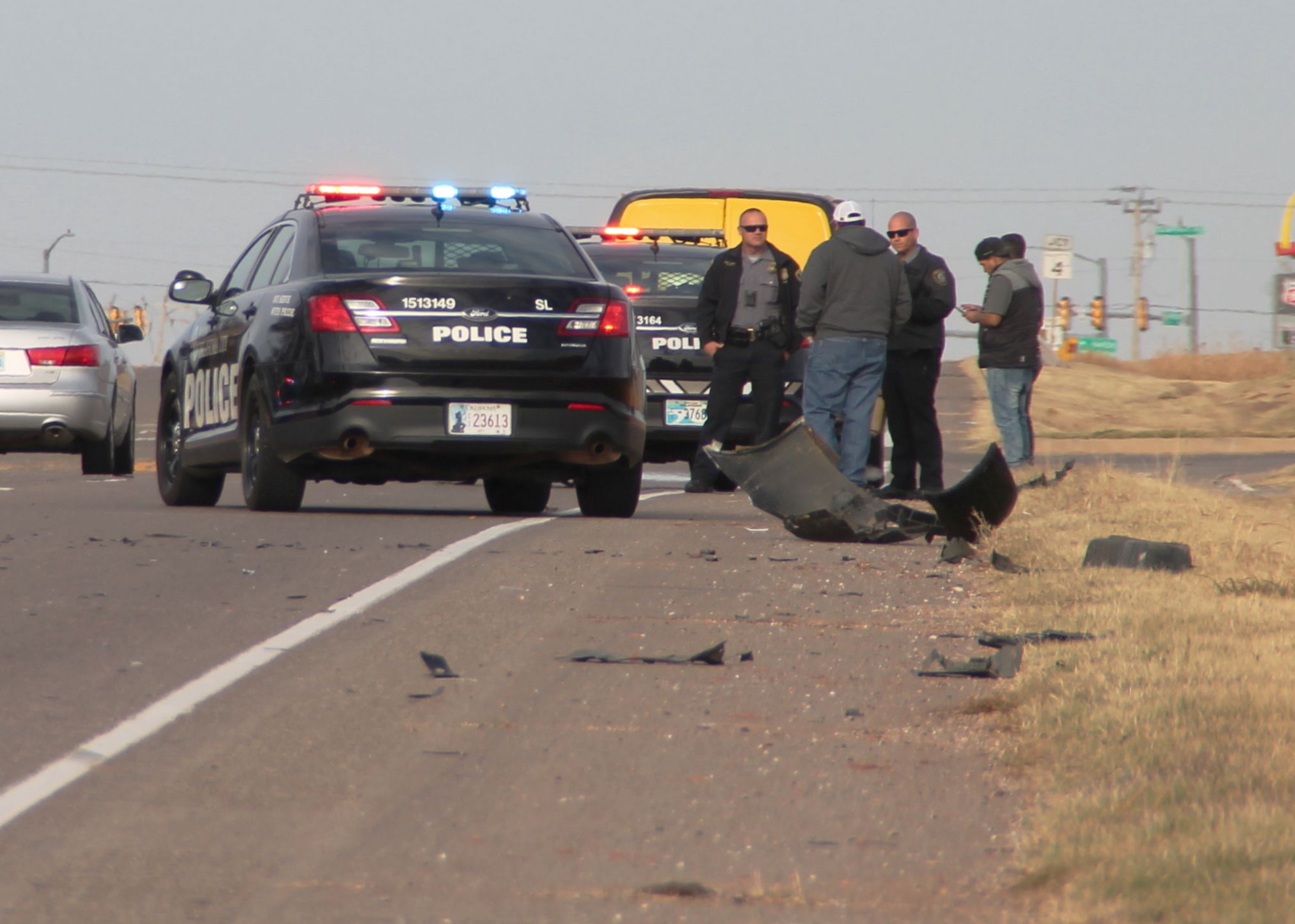 Wreck reported at Piedmont Road and Northwest Expressway Piedmont