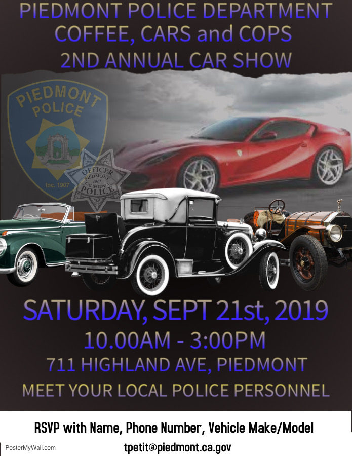 Cops, Cars & Coffee! Piedmont POA