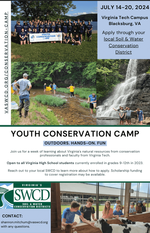 Youth Conservation Camp Piedmont Soil & Water Conservation District