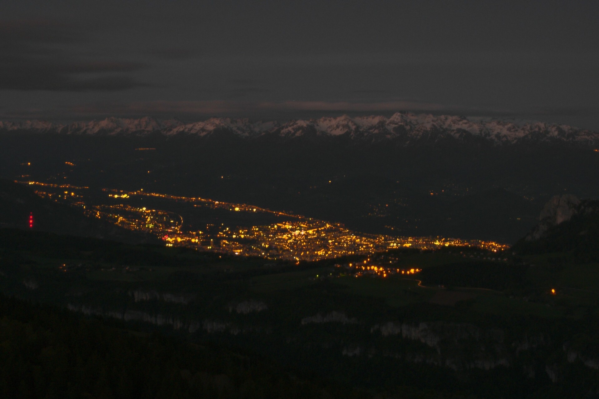 Rando Coucher de Soleil sur Grenoble depuis le Vercors