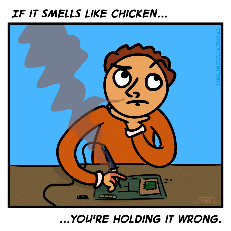 Soldering Cartoon PIEK