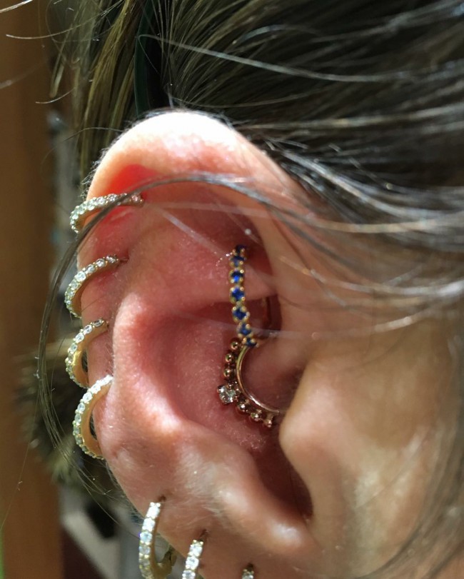 Rook Piercing [50 Ideas] Pain Level, Healing Time, Cost, Experience
