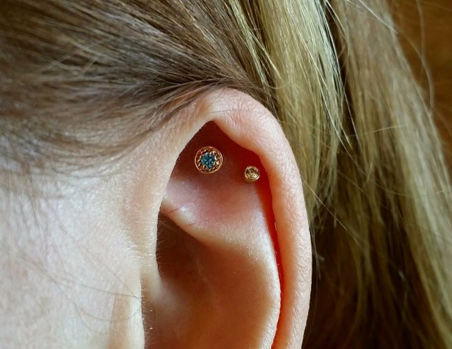 Double Cartilage Piercing [50 Ideas] Pain Level, Healing Time, Cost